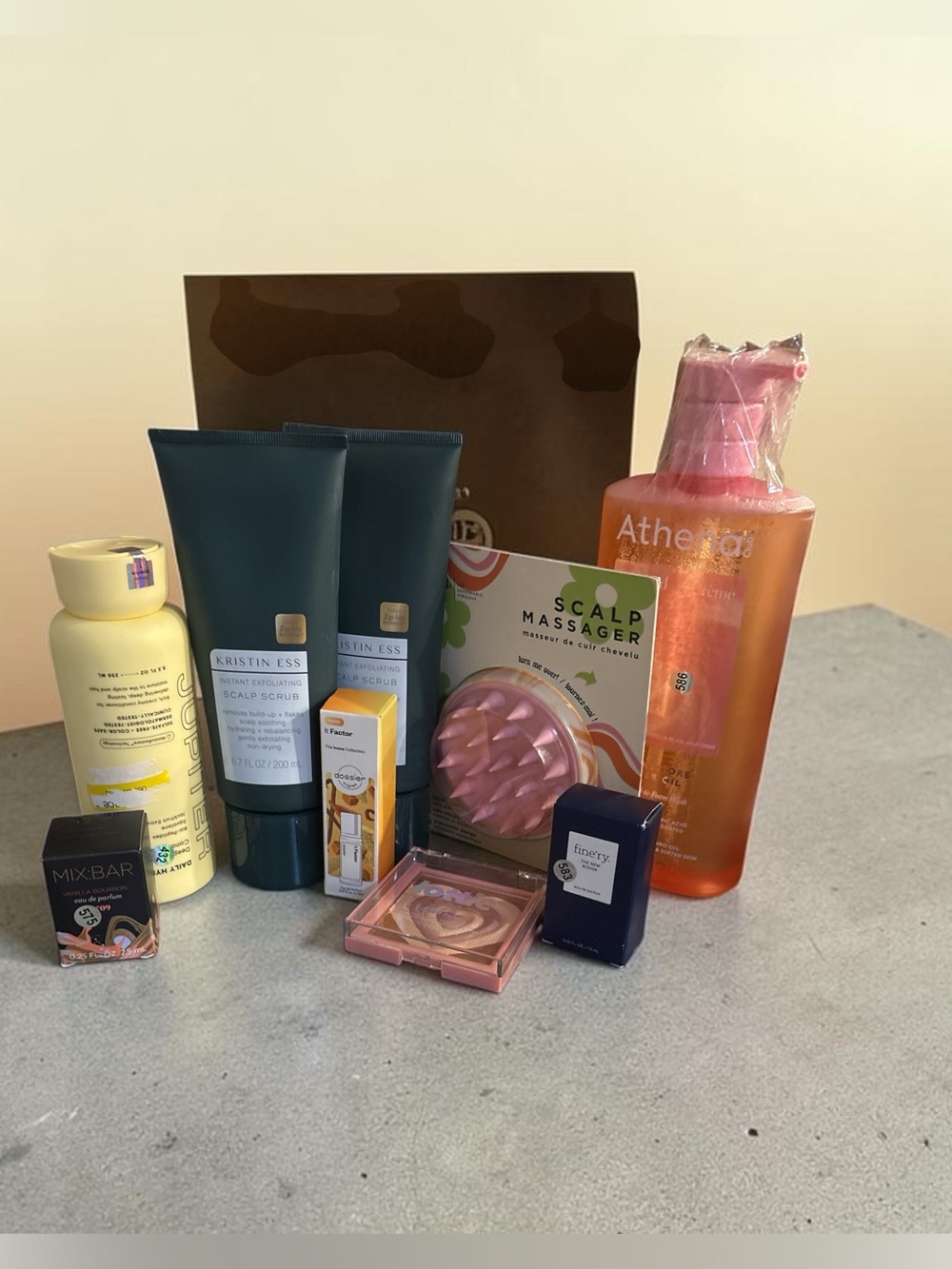 Kristin Ess, Jupiter, and Althena Massager Hair Care Set